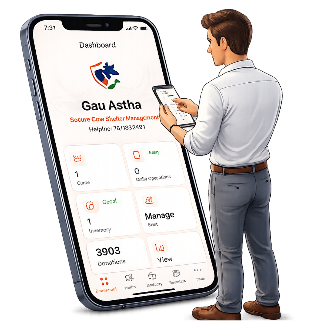 Gau Astha Mobile App